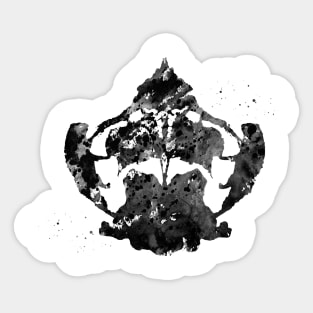 Rorschach inkblot test Sticker